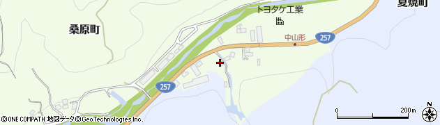 愛知県豊田市桑原町（黒渕）周辺の地図