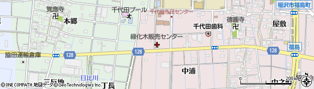 愛知県稲沢市福島町中浦12周辺の地図