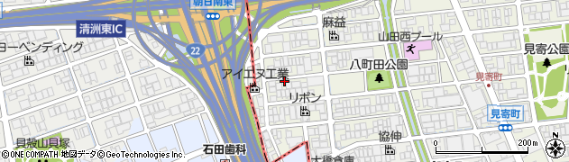 愛知県名古屋市西区長先町155周辺の地図