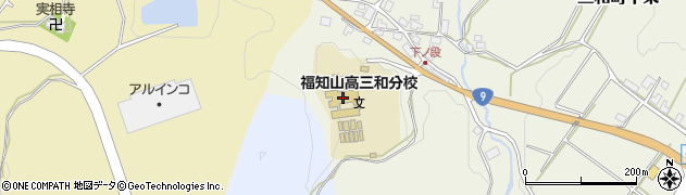 京都府立福知山高等学校三和分校周辺の地図