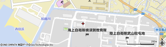 海上自衛隊　横須賀音楽隊周辺の地図