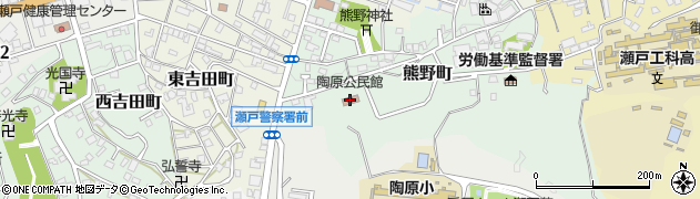 陶原公民館周辺の地図