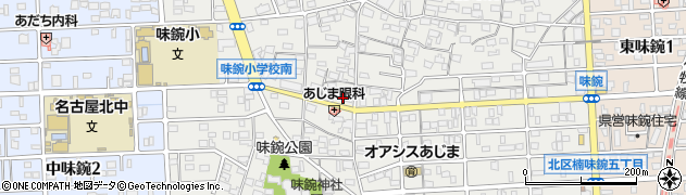 愛知県名古屋市北区楠味鋺3丁目1508周辺の地図