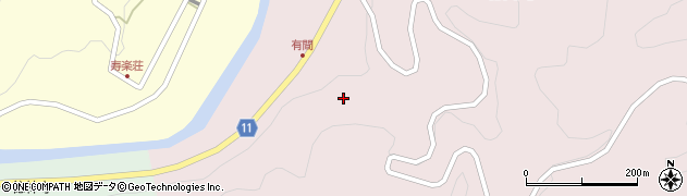 愛知県豊田市有間町（峰垣戸）周辺の地図