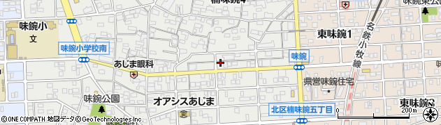 愛知県名古屋市北区楠味鋺4丁目1402周辺の地図