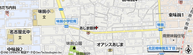 愛知県名古屋市北区楠味鋺4丁目102周辺の地図