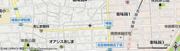 愛知県名古屋市北区楠味鋺4丁目1410周辺の地図