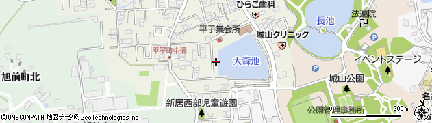 愛知県尾張旭市平子町中通166周辺の地図