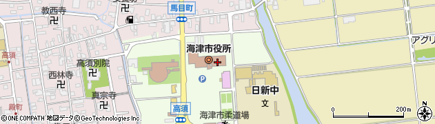 海津市役所教育委員会　事務局社会教育課周辺の地図
