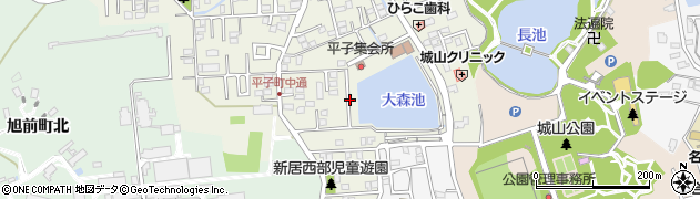 愛知県尾張旭市平子町中通周辺の地図