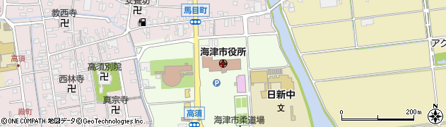 海津市役所海津庁舎周辺の地図