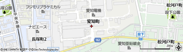 愛知県春日井市愛知町周辺の地図