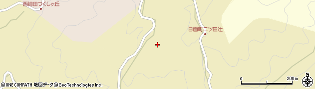 愛知県豊田市日面町（竹ケ洞）周辺の地図