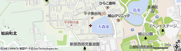 愛知県尾張旭市平子町中通165周辺の地図