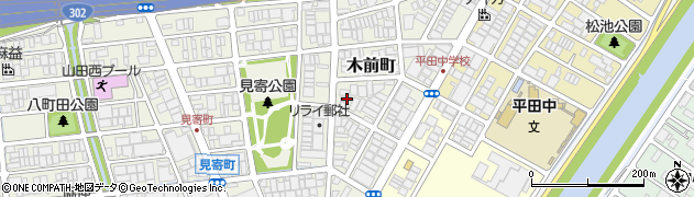 愛知県名古屋市西区木前町95周辺の地図