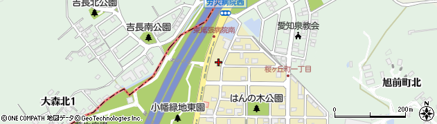 丸亀製麺 尾張旭桜ヶ丘店周辺の地図
