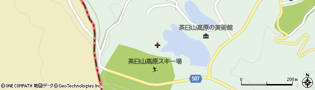 茶臼山高原周辺の地図
