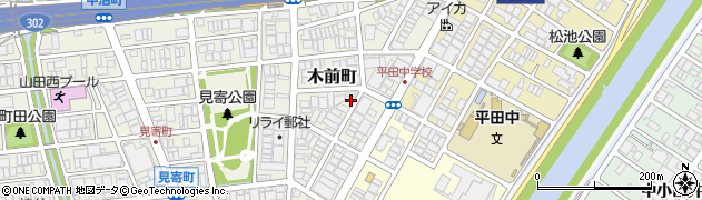 愛知県名古屋市西区木前町105周辺の地図