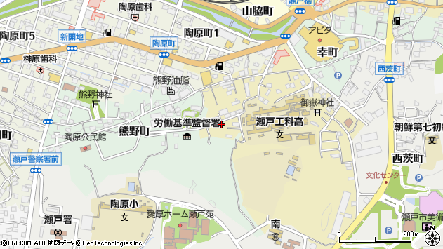〒489-0882 愛知県瀬戸市西権現町の地図