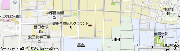 愛知県稲沢市北島町（樽丸）周辺の地図