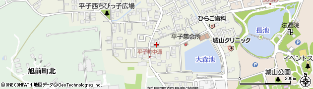 愛知県尾張旭市平子町中通190周辺の地図