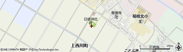 滋賀県彦根市上西川町周辺の地図