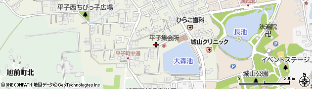 愛知県尾張旭市平子町中通195周辺の地図