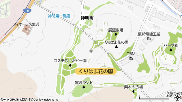 〒239-0832 神奈川県横須賀市神明町の地図
