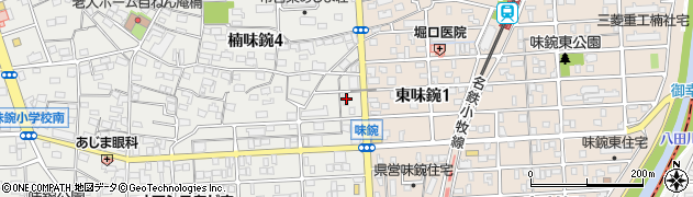 愛知県名古屋市北区楠味鋺4丁目1605周辺の地図