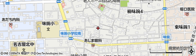 愛知県名古屋市北区楠味鋺3丁目1642周辺の地図
