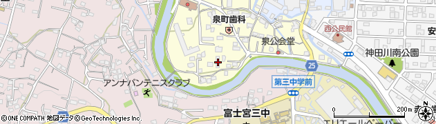 静岡県富士宮市泉町723周辺の地図