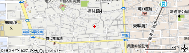 愛知県名古屋市北区楠味鋺4丁目1308周辺の地図