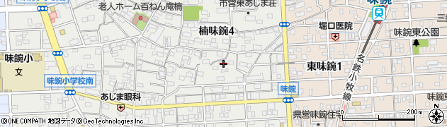 愛知県名古屋市北区楠味鋺4丁目1311周辺の地図