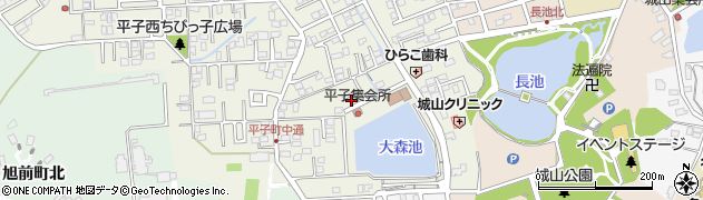 愛知県尾張旭市平子町中通196周辺の地図