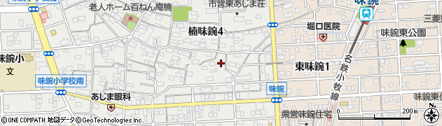 愛知県名古屋市北区楠味鋺4丁目1312周辺の地図