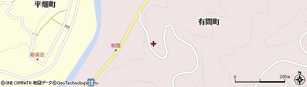 愛知県豊田市有間町（山本）周辺の地図