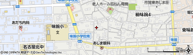愛知県名古屋市北区楠味鋺3丁目1623周辺の地図