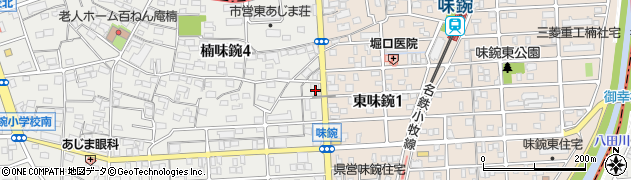 愛知県名古屋市北区楠味鋺4丁目1806周辺の地図