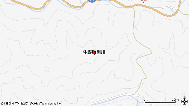 〒679-3341 兵庫県朝来市生野町黒川の地図