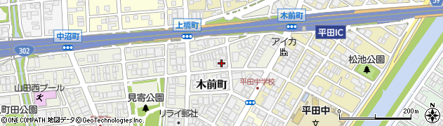 愛知県名古屋市西区木前町134周辺の地図