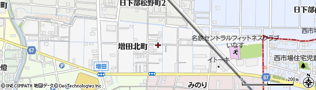 愛知県稲沢市増田北町周辺の地図