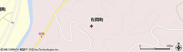 愛知県豊田市有間町周辺の地図