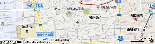 愛知県名古屋市北区楠味鋺4丁目430周辺の地図