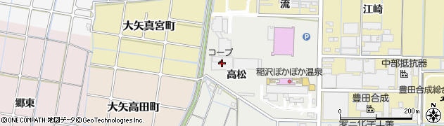一宮生協共同購入稲沢センター周辺の地図