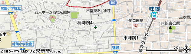 愛知県名古屋市北区楠味鋺4丁目2003周辺の地図