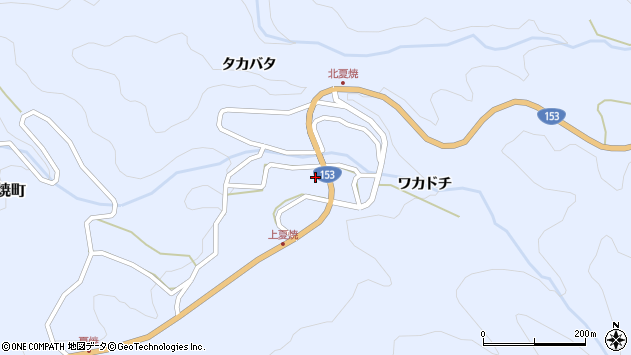 〒441-2515 愛知県豊田市夏焼町の地図