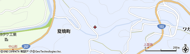 愛知県豊田市夏焼町オホバタ周辺の地図