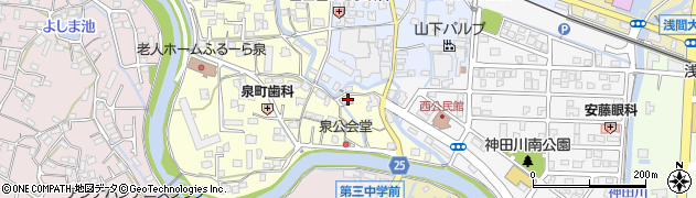 静岡県富士宮市泉町886周辺の地図
