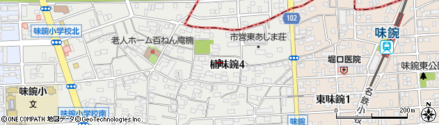 愛知県名古屋市北区楠味鋺4丁目815周辺の地図