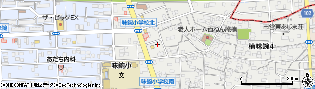 愛知県名古屋市北区楠味鋺3丁目1109-3周辺の地図